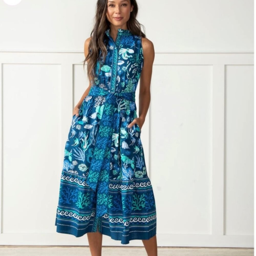 NWT Printfresh Coast-to-Coast Dress in Oceania (L)